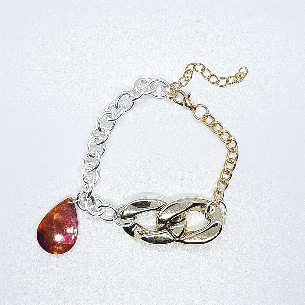 Bracciale catena charms goccia