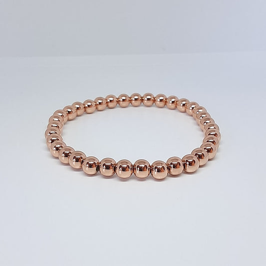 Bracciale con perla in metallo fatto a mano elastico