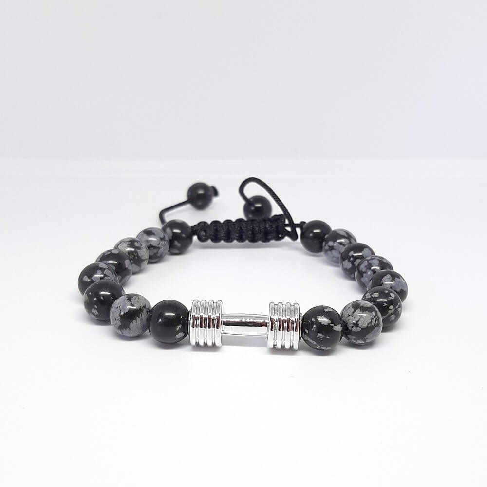 Bracciale con pietra fatto a mano mracharm manubrio fitness