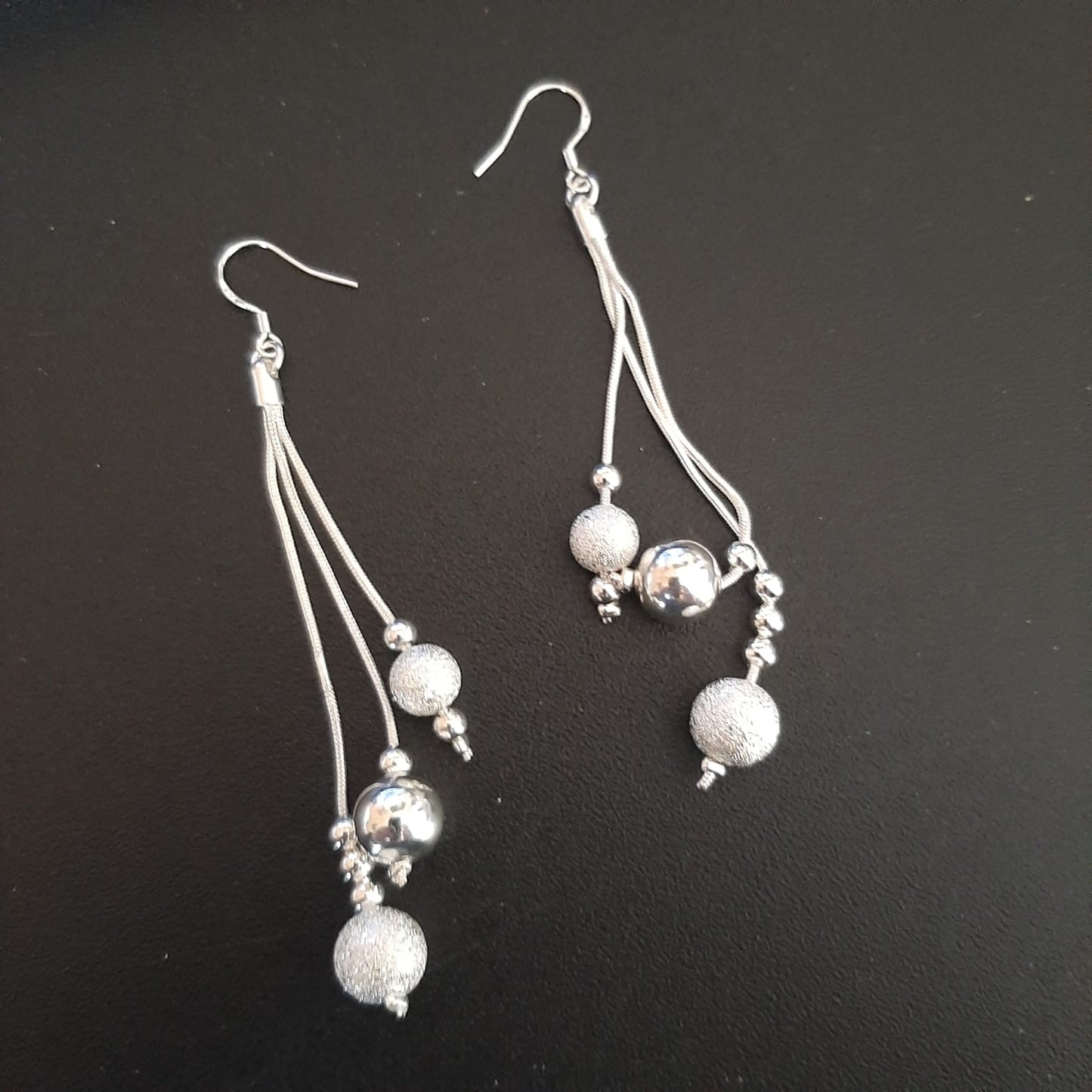 Silver earrings