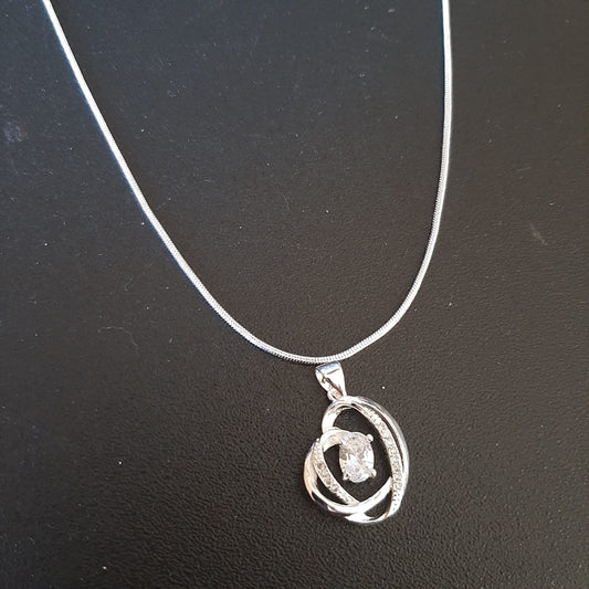 Collana argento pendente