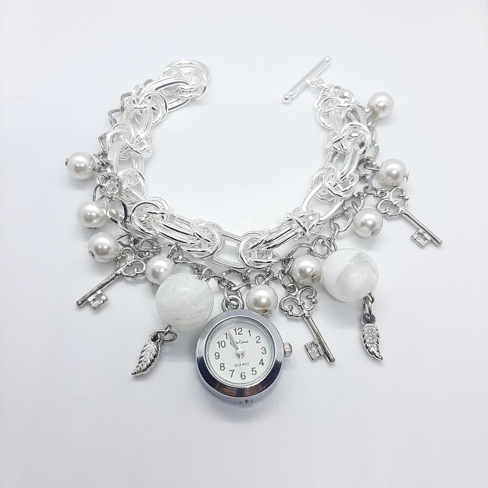 Bracciale bimodello catena charm orologio