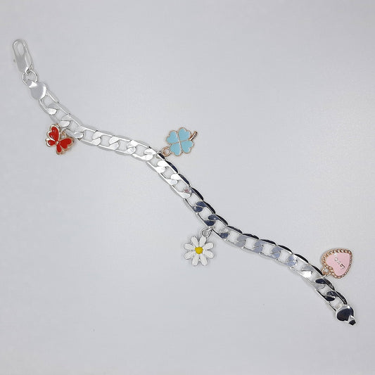 Bracciale catena charms smaltati