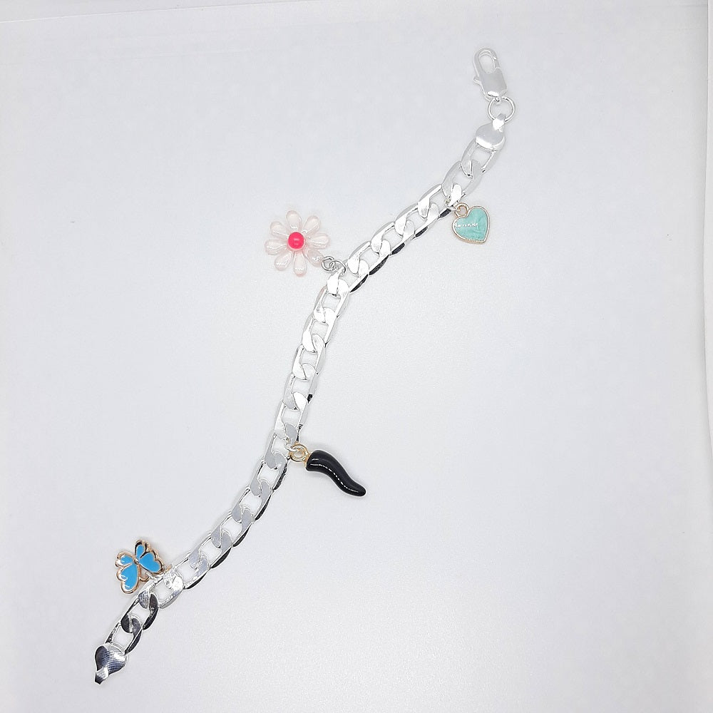 Bracciale catena charms smaltati