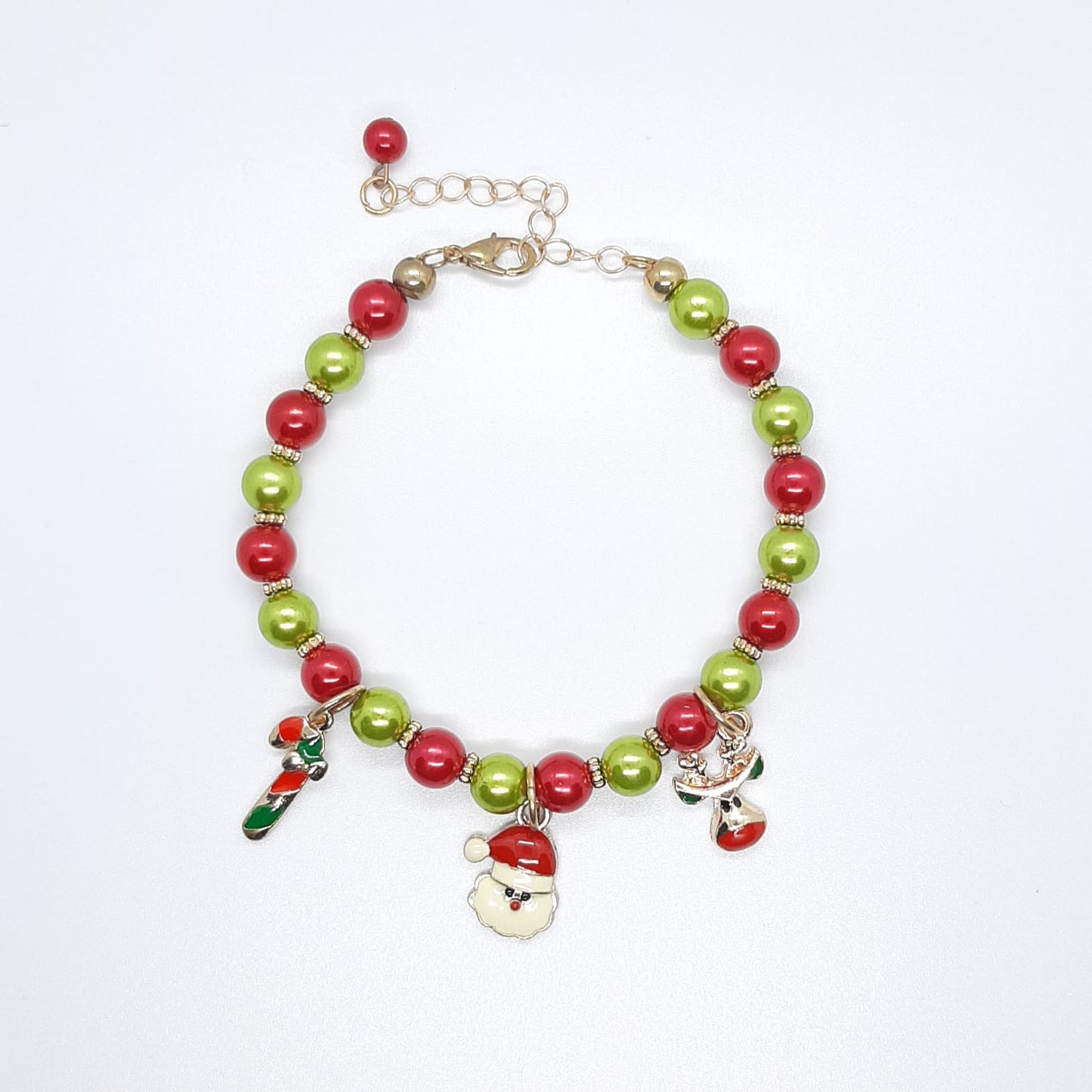 bracciale pietra natale charms rosso verde