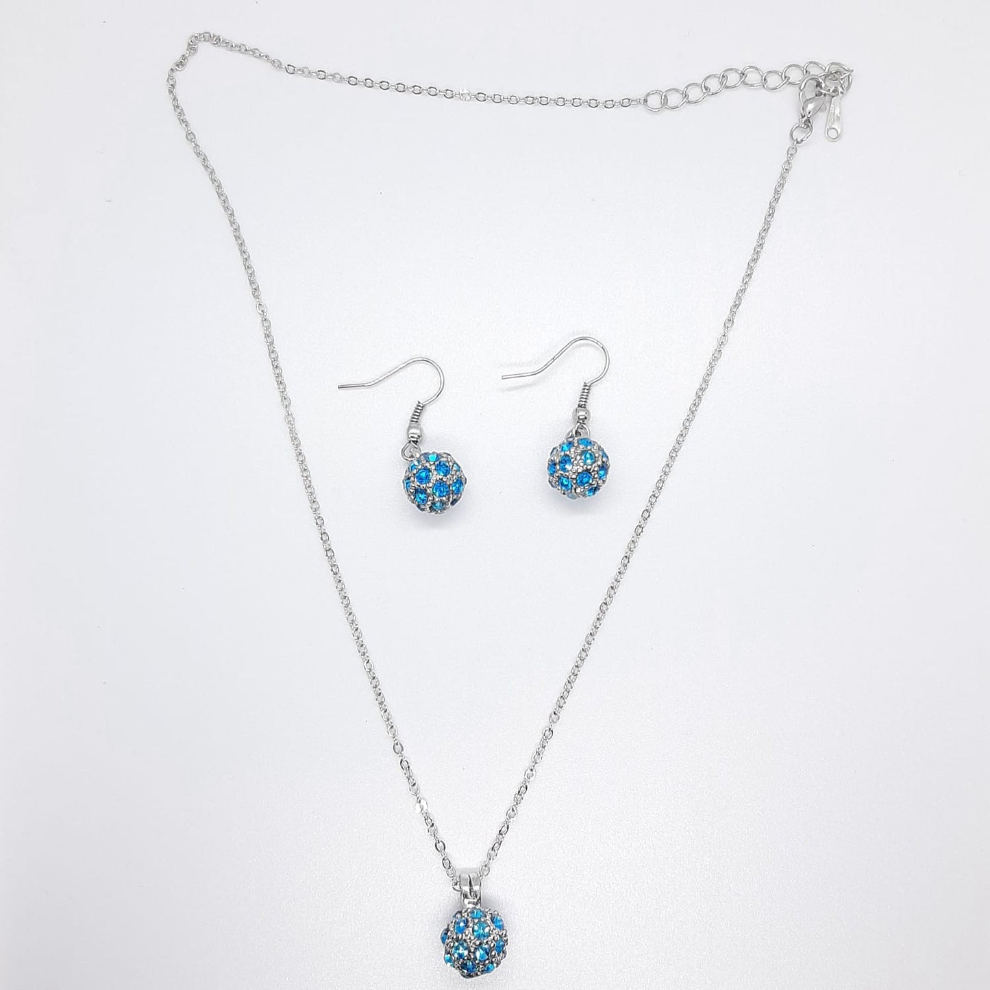 parure set sfera blu